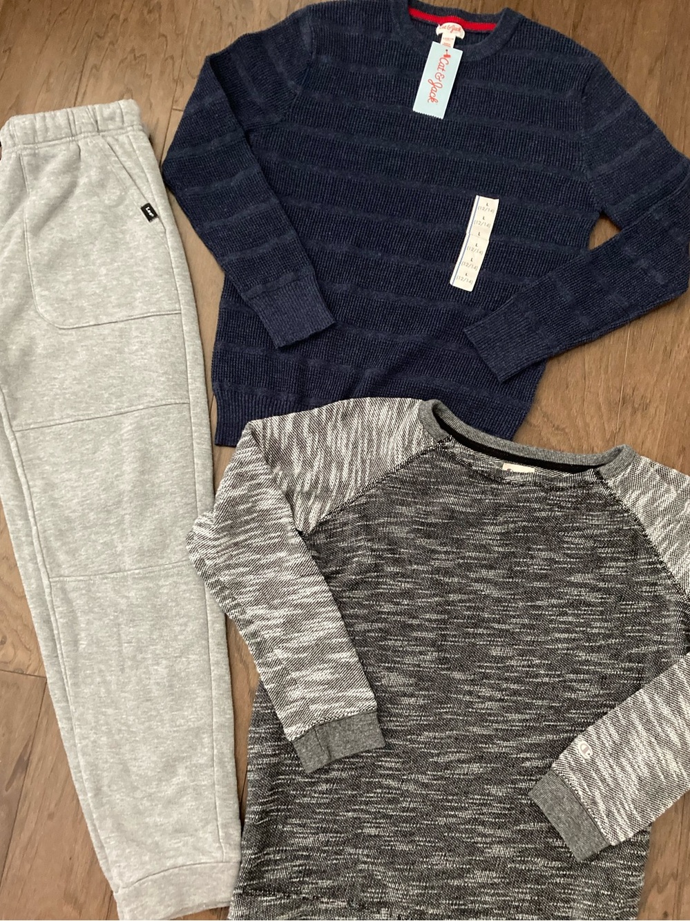 BOYS BUNDLE: Boys Sz 14 School Clothes Champion Sweatshirt Lee Joggers Sweater